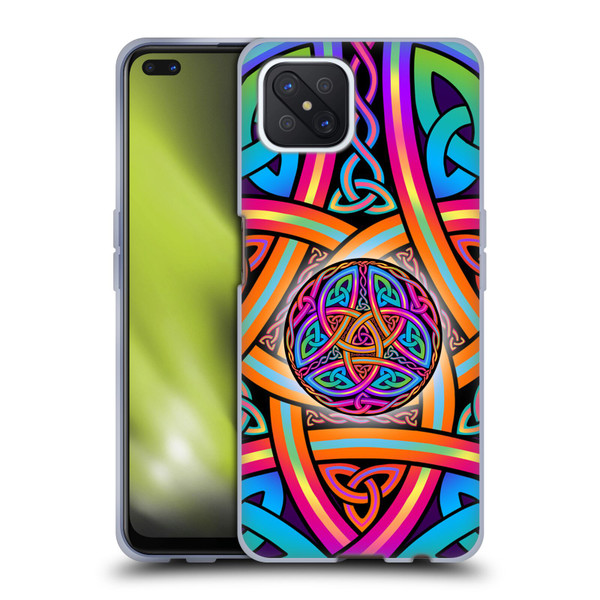 Beth Wilson Rainbow Celtic Knots Divine Soft Gel Case for OPPO Reno4 Z 5G