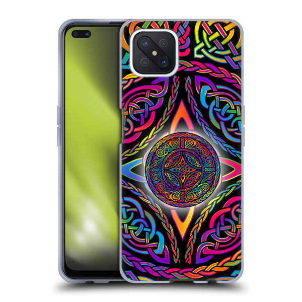 Beth Wilson Rainbow Celtic Knots Shield Soft Gel Case for OPPO Reno4 Z 5G
