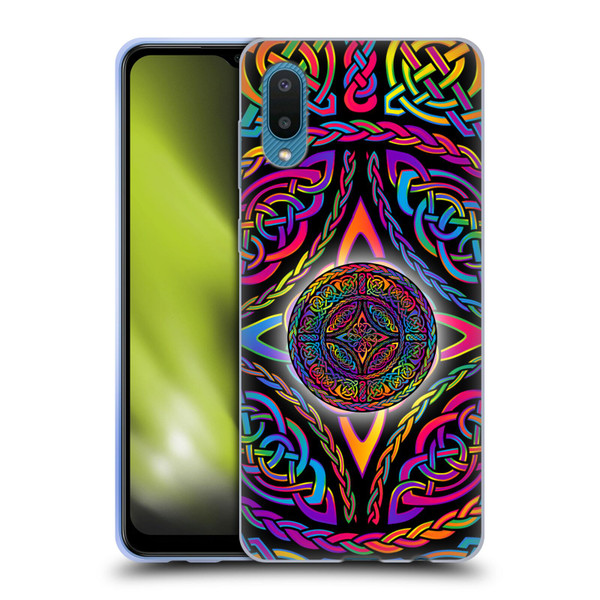 Beth Wilson Rainbow Celtic Knots Shield Soft Gel Case for Samsung Galaxy A02/M02 (2021)
