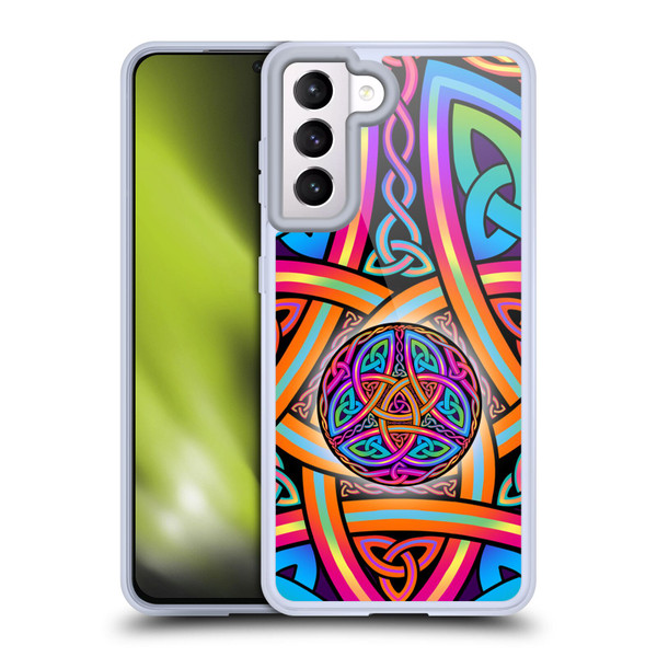 Beth Wilson Rainbow Celtic Knots Divine Soft Gel Case for Samsung Galaxy S21 5G