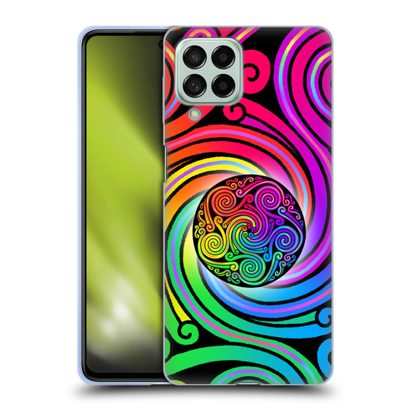 Beth Wilson Rainbow Celtic Knots Spirals Soft Gel Case for Samsung Galaxy M53 (2022)