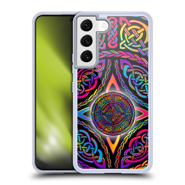 Beth Wilson Rainbow Celtic Knots Shield Soft Gel Case for Samsung Galaxy S22 5G