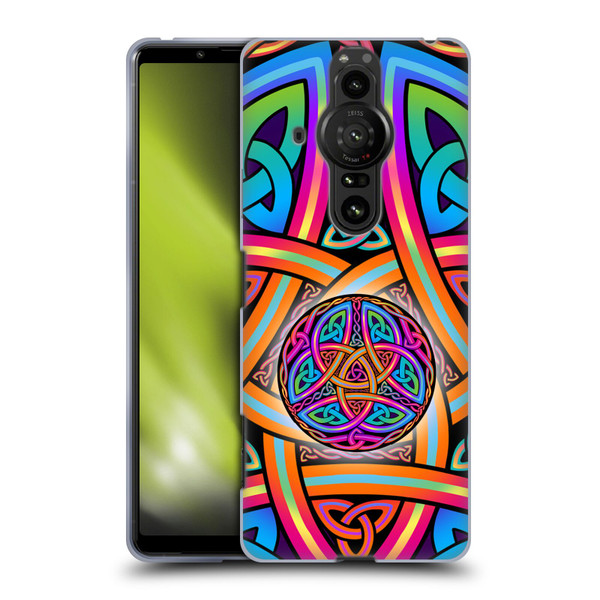 Beth Wilson Rainbow Celtic Knots Divine Soft Gel Case for Sony Xperia Pro-I