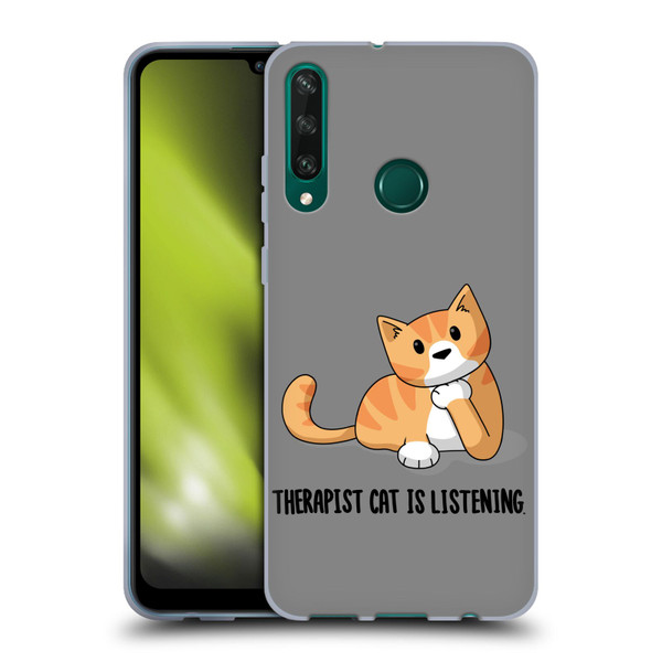 Beth Wilson Doodle Cats 2 Therapist Soft Gel Case for Huawei Y6p