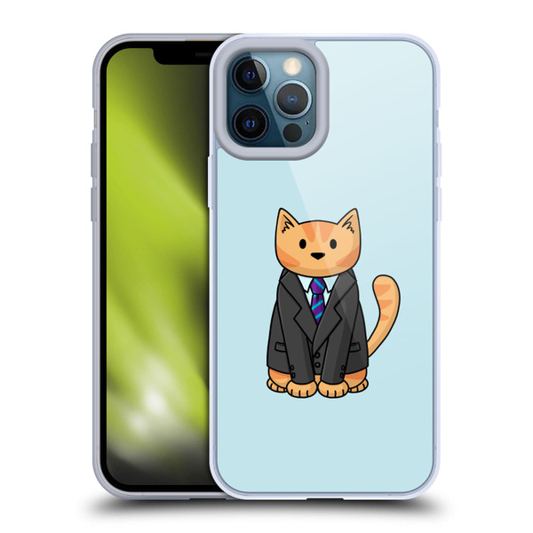 Beth Wilson Doodle Cats 2 Business Suit Soft Gel Case for Apple iPhone 12 Pro Max