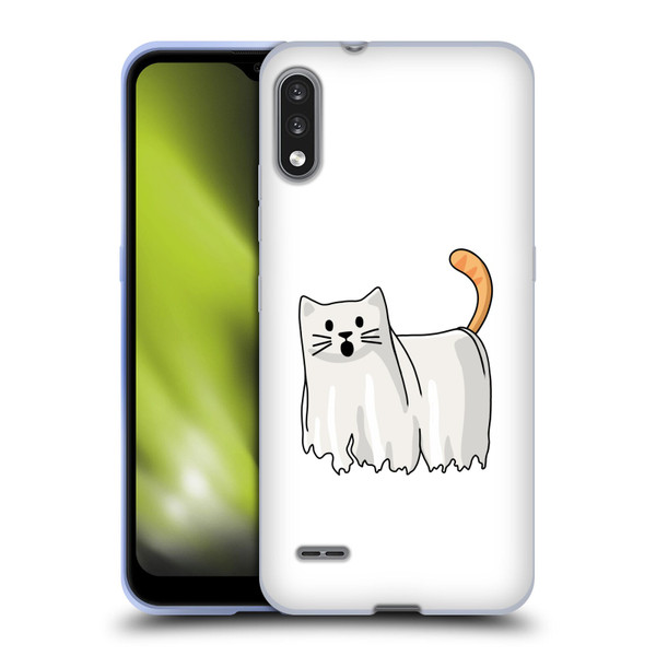 Beth Wilson Doodle Cats 2 Halloween Ghost Soft Gel Case for LG K22