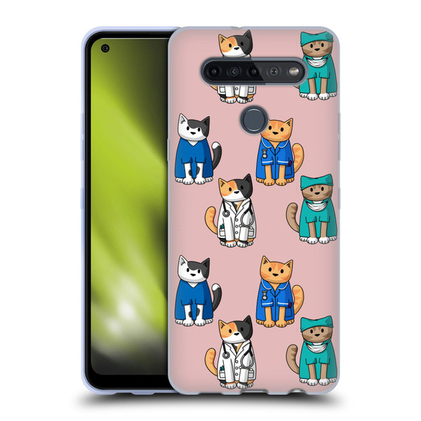 Beth Wilson Doodle Cats 2 Professionals Soft Gel Case for LG K51S