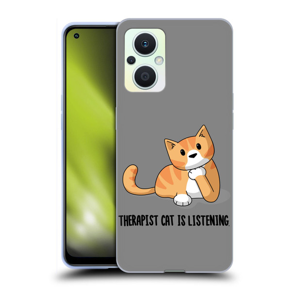 Beth Wilson Doodle Cats 2 Therapist Soft Gel Case for OPPO Reno8 Lite