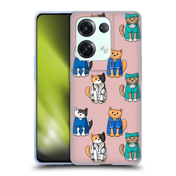 Beth Wilson Doodle Cats 2 Professionals Soft Gel Case for OPPO Reno8 Pro