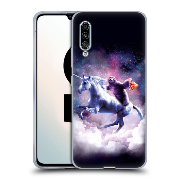 Random Galaxy Space Unicorn Ride Pizza Sloth Soft Gel Case for Samsung Galaxy A90 5G (2019)