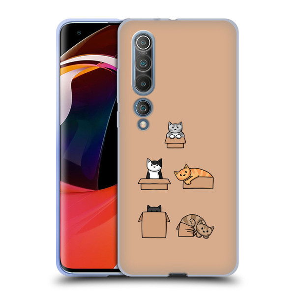 Beth Wilson Doodle Cats 2 Boxes Soft Gel Case for Xiaomi Mi 10 5G / Mi 10 Pro 5G