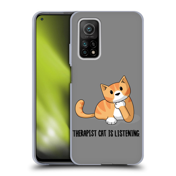 Beth Wilson Doodle Cats 2 Therapist Soft Gel Case for Xiaomi Mi 10T 5G