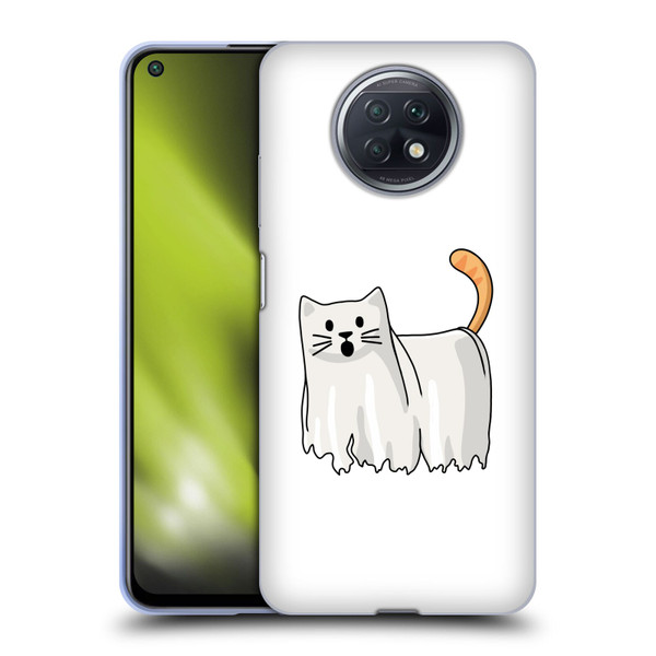 Beth Wilson Doodle Cats 2 Halloween Ghost Soft Gel Case for Xiaomi Redmi Note 9T 5G