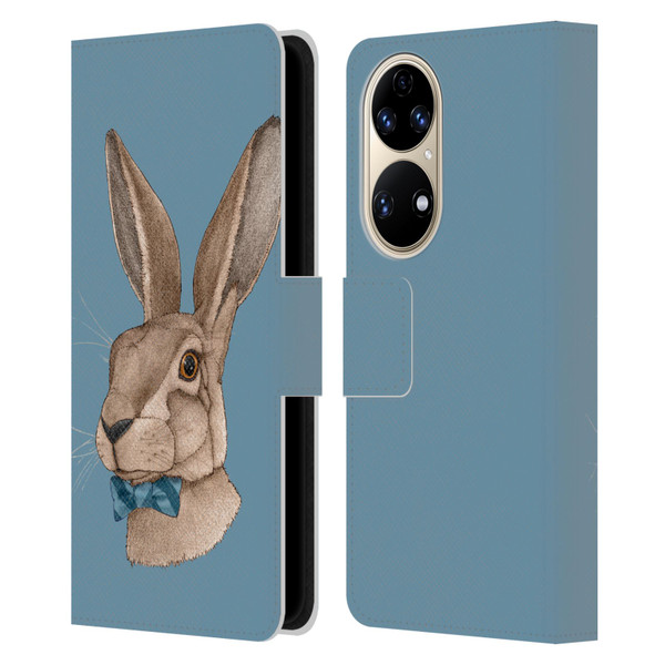 Barruf Animals Hare Leather Book Wallet Case Cover For Huawei P50