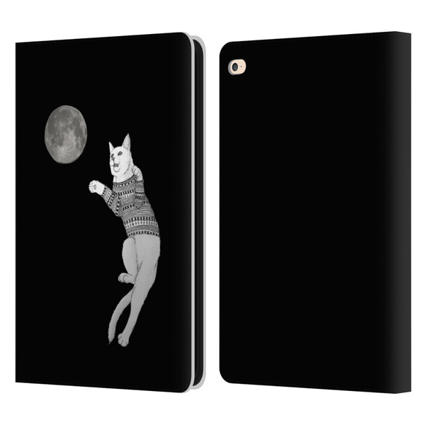 Barruf Animals Cat-ch The Moon Leather Book Wallet Case Cover For Apple iPad Air 2 (2014)