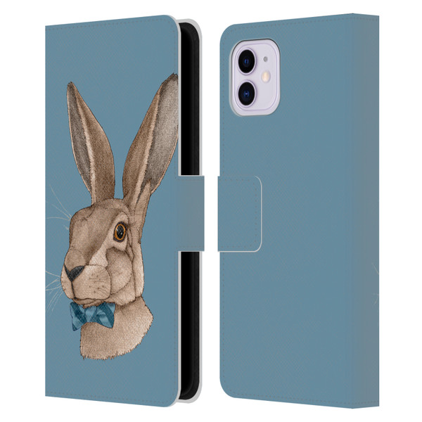Barruf Animals Hare Leather Book Wallet Case Cover For Apple iPhone 11