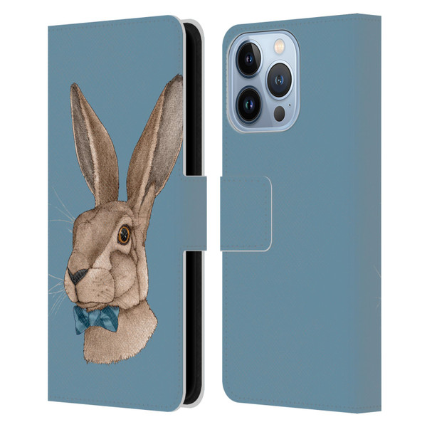 Barruf Animals Hare Leather Book Wallet Case Cover For Apple iPhone 13 Pro
