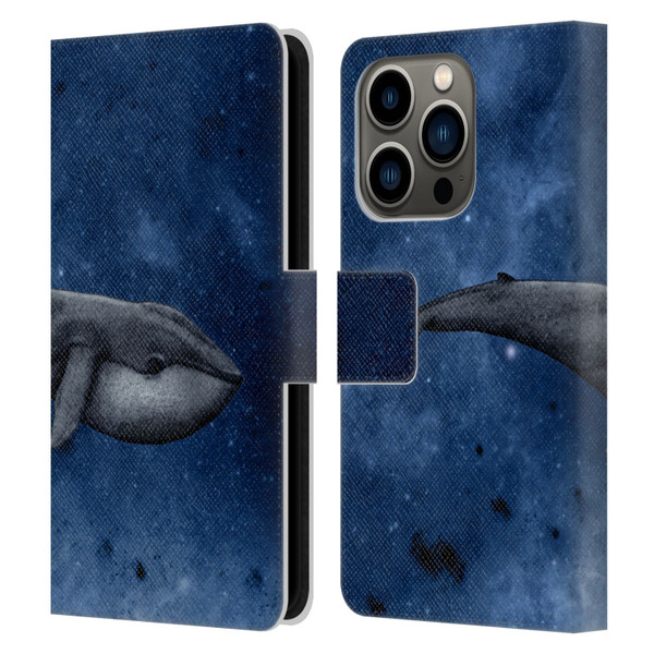 Barruf Animals The Whale Leather Book Wallet Case Cover For Apple iPhone 14 Pro