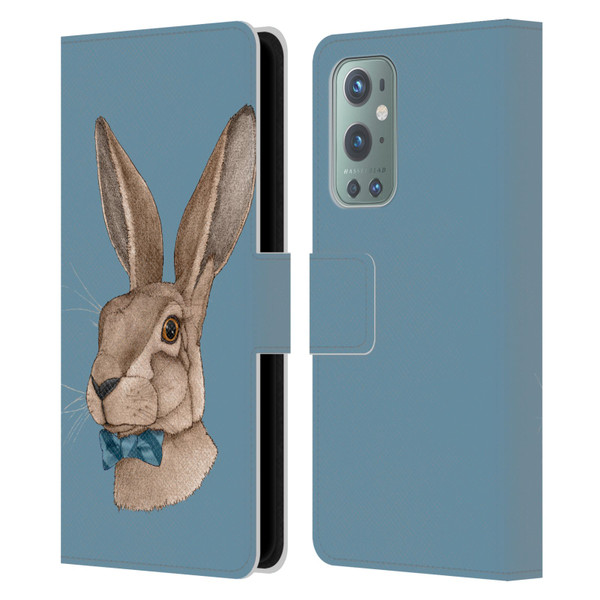 Barruf Animals Hare Leather Book Wallet Case Cover For OnePlus 9