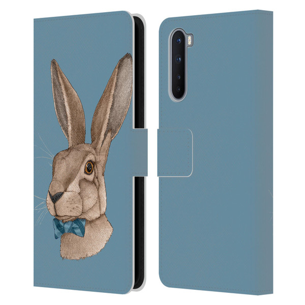 Barruf Animals Hare Leather Book Wallet Case Cover For OnePlus Nord 5G