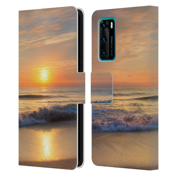 Celebrate Life Gallery Beaches Breathtaking Leather Book Wallet Case Cover For Huawei P40 5G