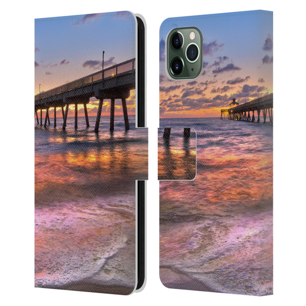 Celebrate Life Gallery Beaches Lace Leather Book Wallet Case Cover For Apple iPhone 11 Pro Max
