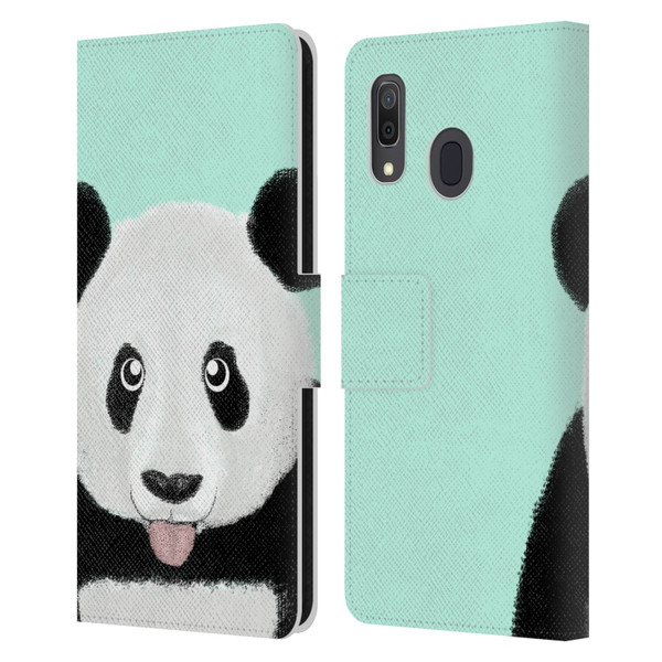 Barruf Animals The Cute Panda Leather Book Wallet Case Cover For Samsung Galaxy A33 5G (2022)