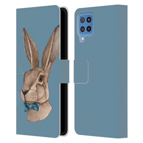 Barruf Animals Hare Leather Book Wallet Case Cover For Samsung Galaxy F22 (2021)
