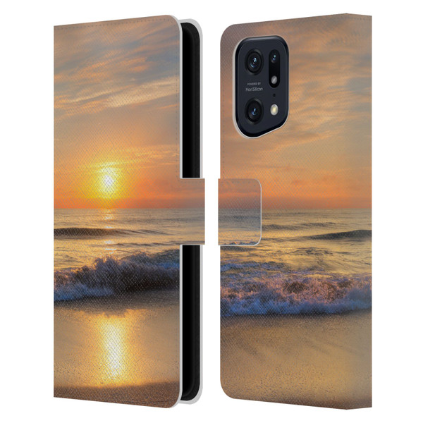 Celebrate Life Gallery Beaches Breathtaking Leather Book Wallet Case Cover For OPPO Find X5 Pro