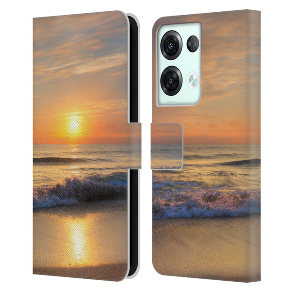 Celebrate Life Gallery Beaches Breathtaking Leather Book Wallet Case Cover For OPPO Reno8 Pro