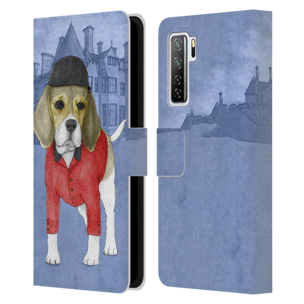 Barruf Dogs Beagle Leather Book Wallet Case Cover For Huawei Nova 7 SE/P40 Lite 5G