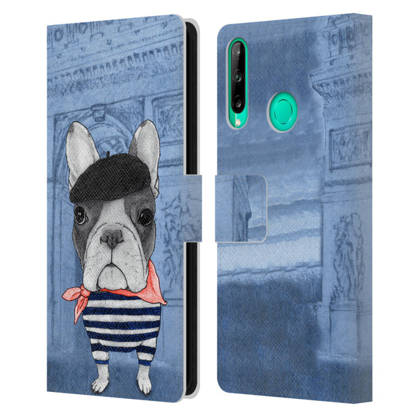 Barruf Dogs French Bulldog Leather Book Wallet Case Cover For Huawei P40 lite E