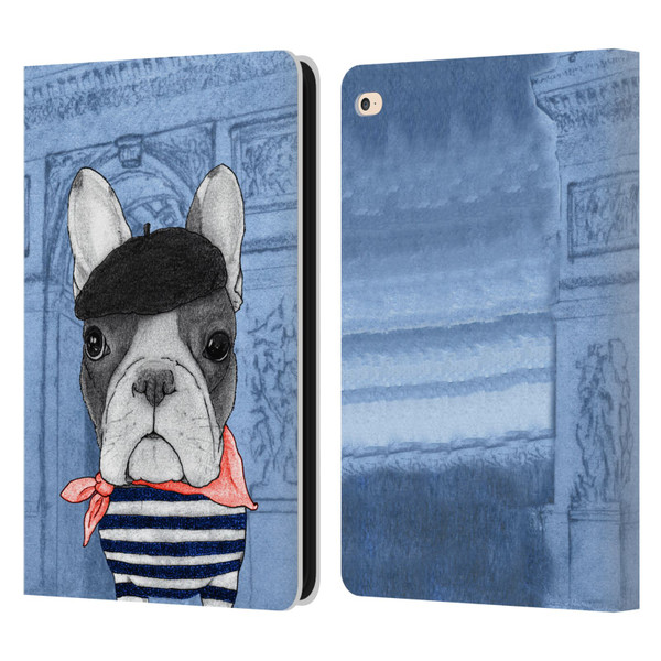 Barruf Dogs French Bulldog Leather Book Wallet Case Cover For Apple iPad Air 2 (2014)