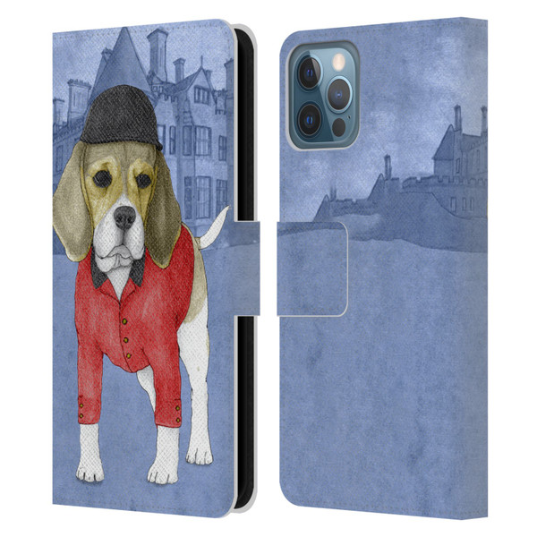 Barruf Dogs Beagle Leather Book Wallet Case Cover For Apple iPhone 12 / iPhone 12 Pro