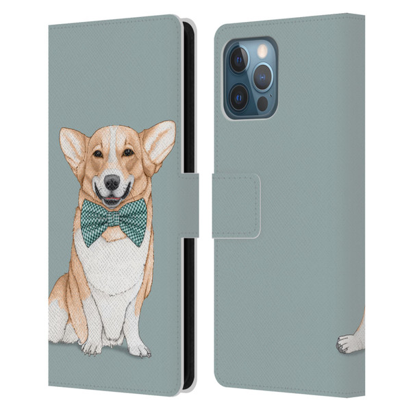 Barruf Dogs Corgi Leather Book Wallet Case Cover For Apple iPhone 12 Pro Max