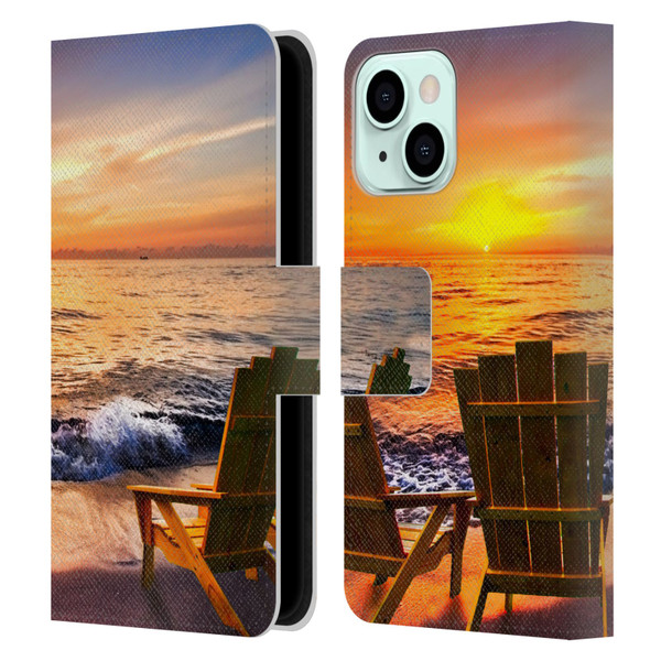 Celebrate Life Gallery Beaches 2 Sea Dreams III Leather Book Wallet Case Cover For Apple iPhone 13 Mini