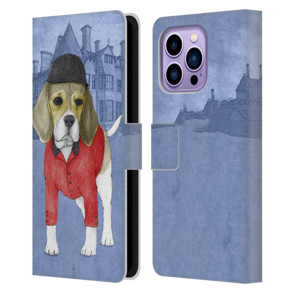 Barruf Dogs Beagle Leather Book Wallet Case Cover For Apple iPhone 14 Pro Max