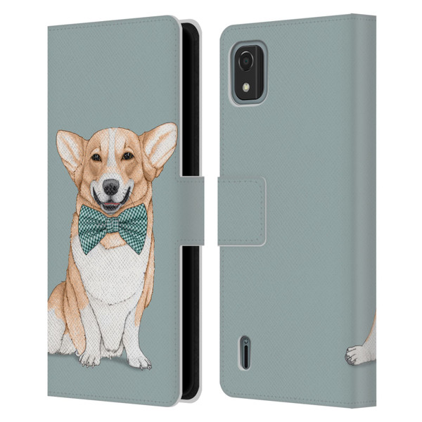 Barruf Dogs Corgi Leather Book Wallet Case Cover For Nokia C2 2nd Edition