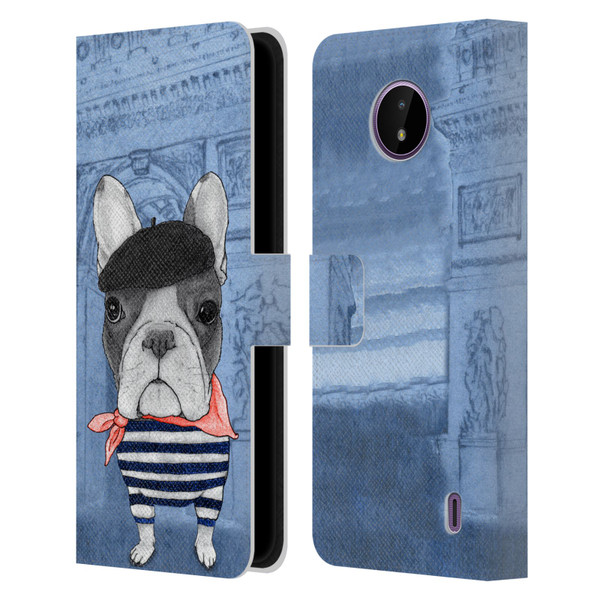 Barruf Dogs French Bulldog Leather Book Wallet Case Cover For Nokia C10 / C20