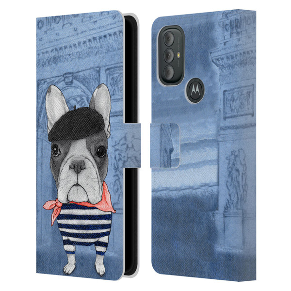 Barruf Dogs French Bulldog Leather Book Wallet Case Cover For Motorola Moto G10 / Moto G20 / Moto G30