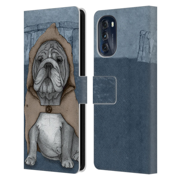 Barruf Dogs English Bulldog Leather Book Wallet Case Cover For Motorola Moto G (2022)