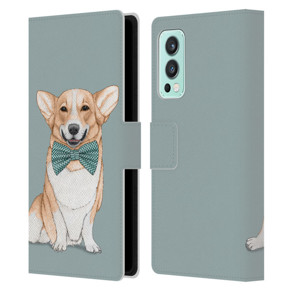 Barruf Dogs Corgi Leather Book Wallet Case Cover For OnePlus Nord 2 5G