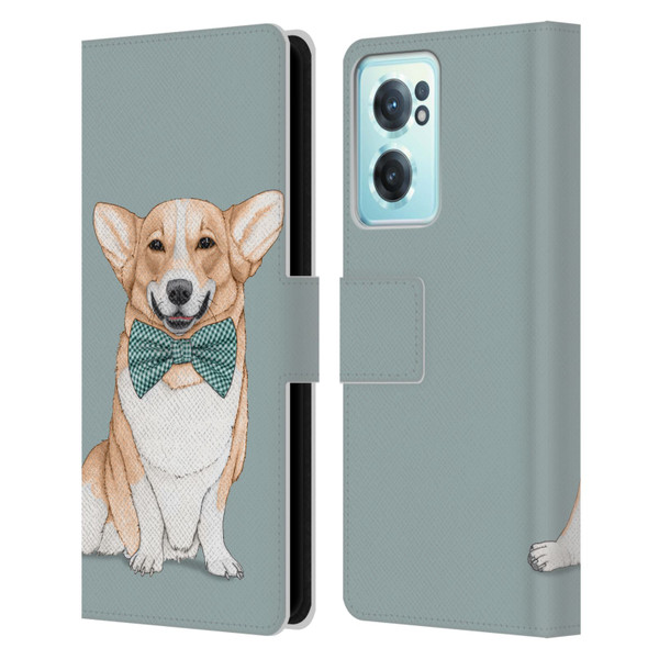 Barruf Dogs Corgi Leather Book Wallet Case Cover For OnePlus Nord CE 2 5G