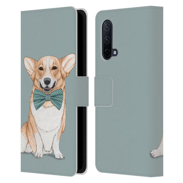 Barruf Dogs Corgi Leather Book Wallet Case Cover For OnePlus Nord CE 5G