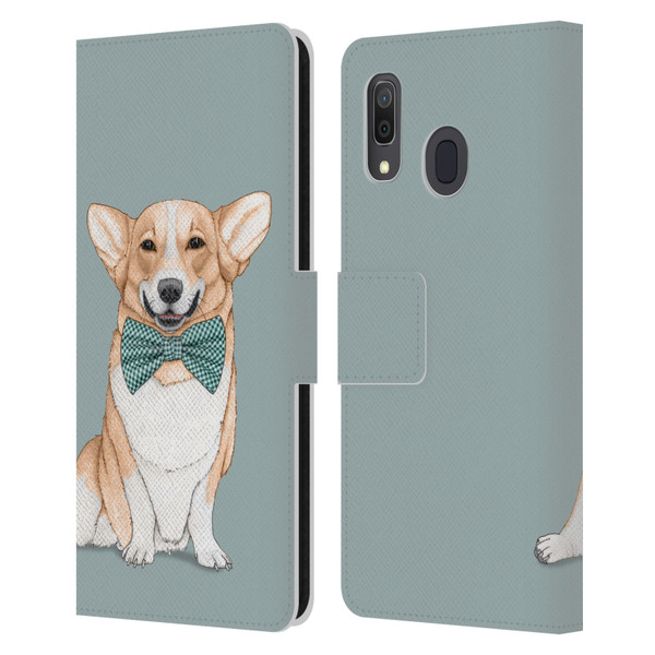 Barruf Dogs Corgi Leather Book Wallet Case Cover For Samsung Galaxy A33 5G (2022)