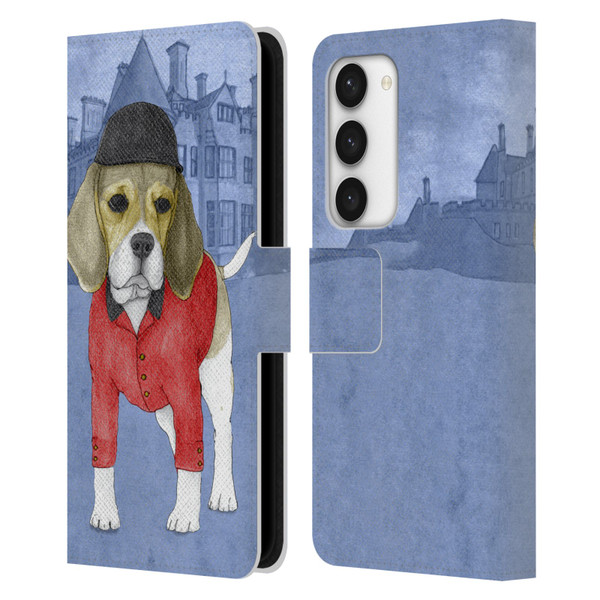 Barruf Dogs Beagle Leather Book Wallet Case Cover For Samsung Galaxy S23 5G