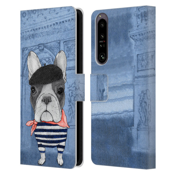 Barruf Dogs French Bulldog Leather Book Wallet Case Cover For Sony Xperia 1 IV