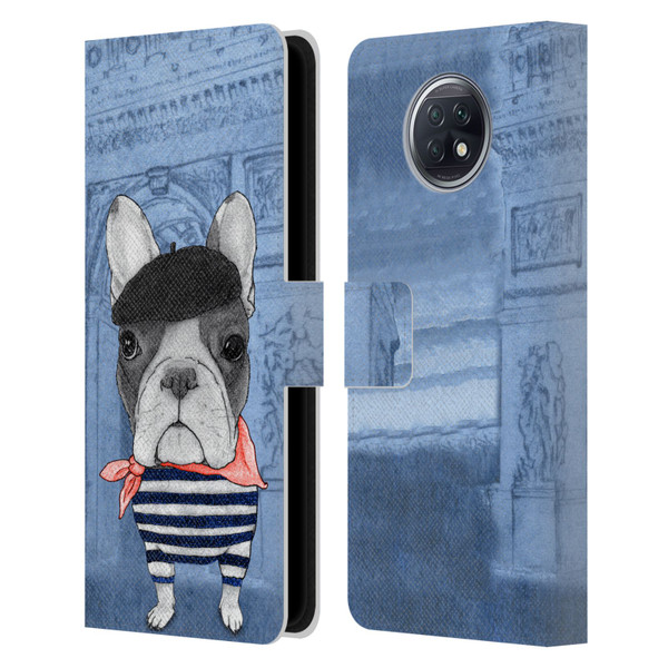 Barruf Dogs French Bulldog Leather Book Wallet Case Cover For Xiaomi Redmi Note 9T 5G