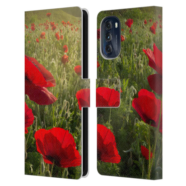 Celebrate Life Gallery Florals Waiting For The Morning Leather Book Wallet Case Cover For Motorola Moto G (2022)
