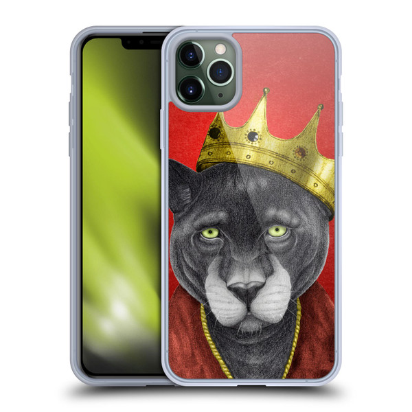 Barruf Animals The King Panther Soft Gel Case for Apple iPhone 11 Pro Max